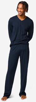 Hema Heren pyjama donkerblauw (donkerblauw)
