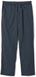 Hema Heren Pyjamabroek Met Strepen Poplin Katoen Donkerblauw (donkerblauw)