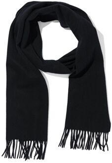 Hema Heren sjaal van wol 180x30 (zwart)