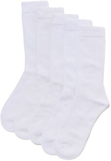 Hema Heren sportsokken - 5 paar wit (wit)