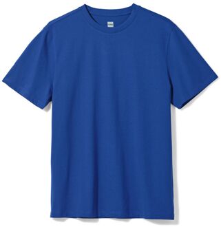 Hema Heren T-shirt basic felblauw (felblauw) - L