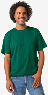 Hema Heren T-shirt donkergroen (donkergroen) - M