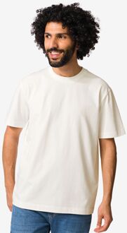 Hema Heren T-shirt Elias jersey gebroken wit (gebroken wit) - XS