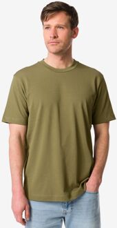 Hema Heren T-shirt Elias jersey middengroen (middengroen) - XXL