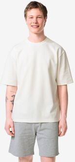 Hema Heren T-shirt Job gebroken wit (gebroken wit) - M