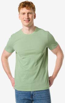 Hema Heren T-shirt Piqué Groen (groen) - XL