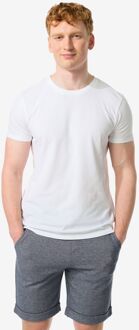 Hema Heren T-shirt Piqué Wit (wit) - XL