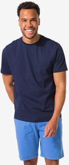 Hema Heren T-shirt regular fit donkerblauw (donkerblauw) - XXL