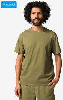 Hema Heren T-shirt regular fit middengroen (middengroen) - XL