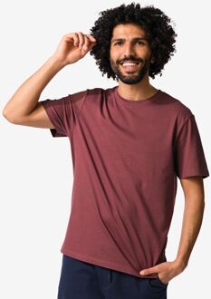 Hema Heren T-shirt regular fit middenrood (middenrood) - XL