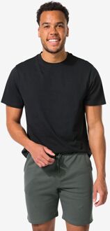 Hema Heren T-shirt regular zwart (zwart) - M