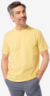 Hema Heren T-shirt Relaxed Fit Geel (geel) - L