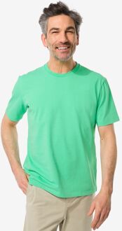 Hema Heren T-shirt Relaxed Fit Groen (groen) - L
