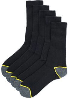 Hema Heren werksokken - 5 paar zwart (zwart) - 47/48