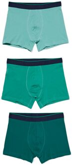 Hema Herenboxer - 3 stuks groen (groen) - XXL
