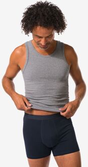 Hema Herenboxers - 3 stuks donkerblauw (donkerblauw) - XXL