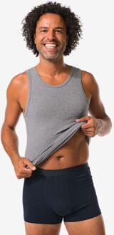 Hema Herenboxers kort - 3 stuks blauw (blauw) - M