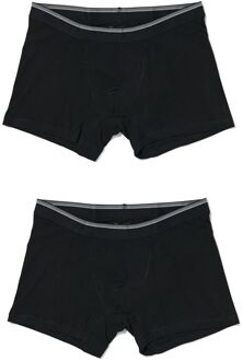 Hema Herenboxers kort xtra comfort grote maten - 2 stuks zwart (zwart) - XXL