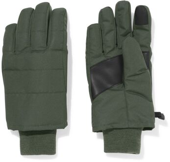 Hema Herenhandschoenen met touchscreen tip donkergroen (donkergroen) - S
