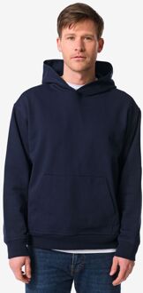 Hema Herenhoodie Maarten donkerblauw (donkerblauw) - S