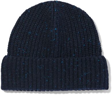 Hema Herenmuts met wol blauw (donkerblauw)