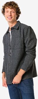 Hema Herenovershirt Sean grijsmelange (grijsmelange) - XXL