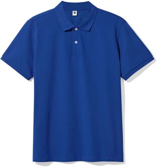 Hema Herenpolo Denton piqué felblauw (felblauw) - XL