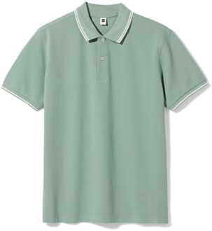 Hema Herenpolo Denton piqué zeegroen (zeegroen) - XL