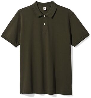 Hema Herenpolo Denton regular fit piqué donkergroen (donkergroen) - XS