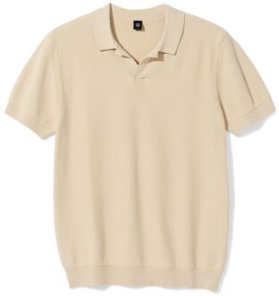 Hema Herenpolo Kris structuur beige (beige) - XXL