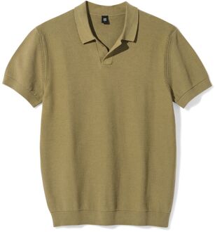 Hema Herenpolo Kris structuur middengroen (middengroen) - XL