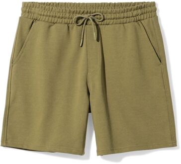 Hema Herenshort regular fit sweatstof middengroen (middengroen) - XL
