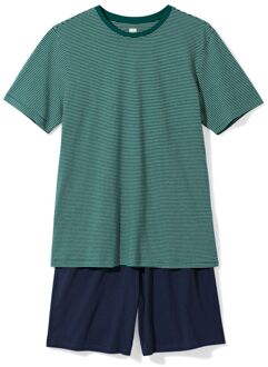 Hema Herenshortama Jaap jersey strepen donkergroen (donkergroen) - XL