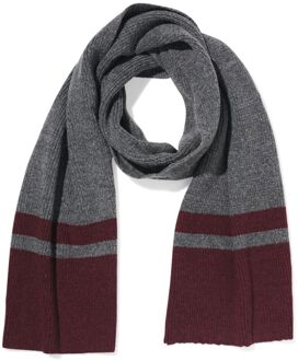 Hema Herensjaal grijs-rood