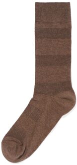 Hema Herensokken 3D-streep bruin (bruin) - 39/42