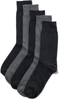 Hema Herensokken - 5 paar grijsmelange (grijsmelange) - 47/48