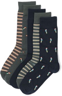 Hema Herensokken dieren - 5 paar donkerblauw (donkerblauw) - 39/42