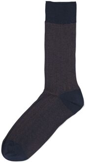 Hema Herensokken rib donkerblauw (donkerblauw) - 39/42