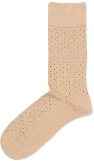 Hema Herensokken rib stippen beige (beige) - 43/46