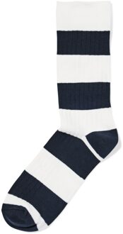 Hema Herensokken rib strepen donkerblauw (donkerblauw) - 39/42