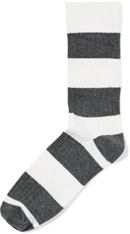 Hema Herensokken rib strepen donkergrijs (donkergrijs) - 39/42