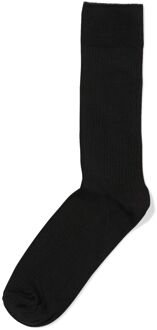 Hema Herensokken rib zwart (zwart) - 43/46