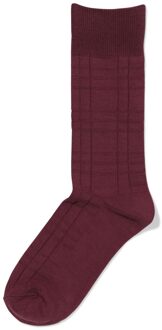 Hema Herensokken ruiten bordeauxrood (bordeauxrood) - 43/46