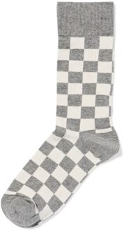 Hema Herensokken ruiten middengrijs (middengrijs) - 43/46