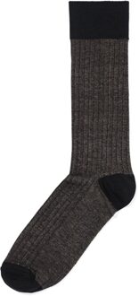 Hema Herensokken strepen zwart (zwart) - 43/46