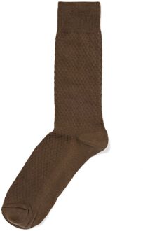 Hema Herensokken structuur bruin (bruin) - 43/46