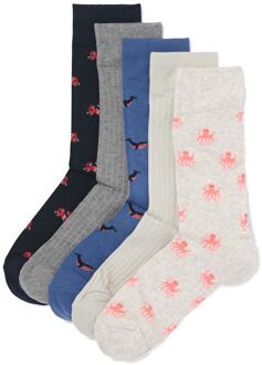 Hema Herensokken zeedieren - 5 paar donkergroen (donkergroen) - 43/46