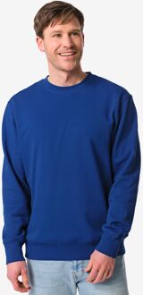 Hema Herentrui Daryl regular fit sweatstof felblauw (felblauw) - XS
