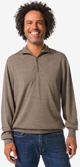 Hema Herentrui Frank merinowol taupe (taupe) - L