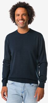 Hema Herentrui Nyck merinowol donkerblauw (donkerblauw)